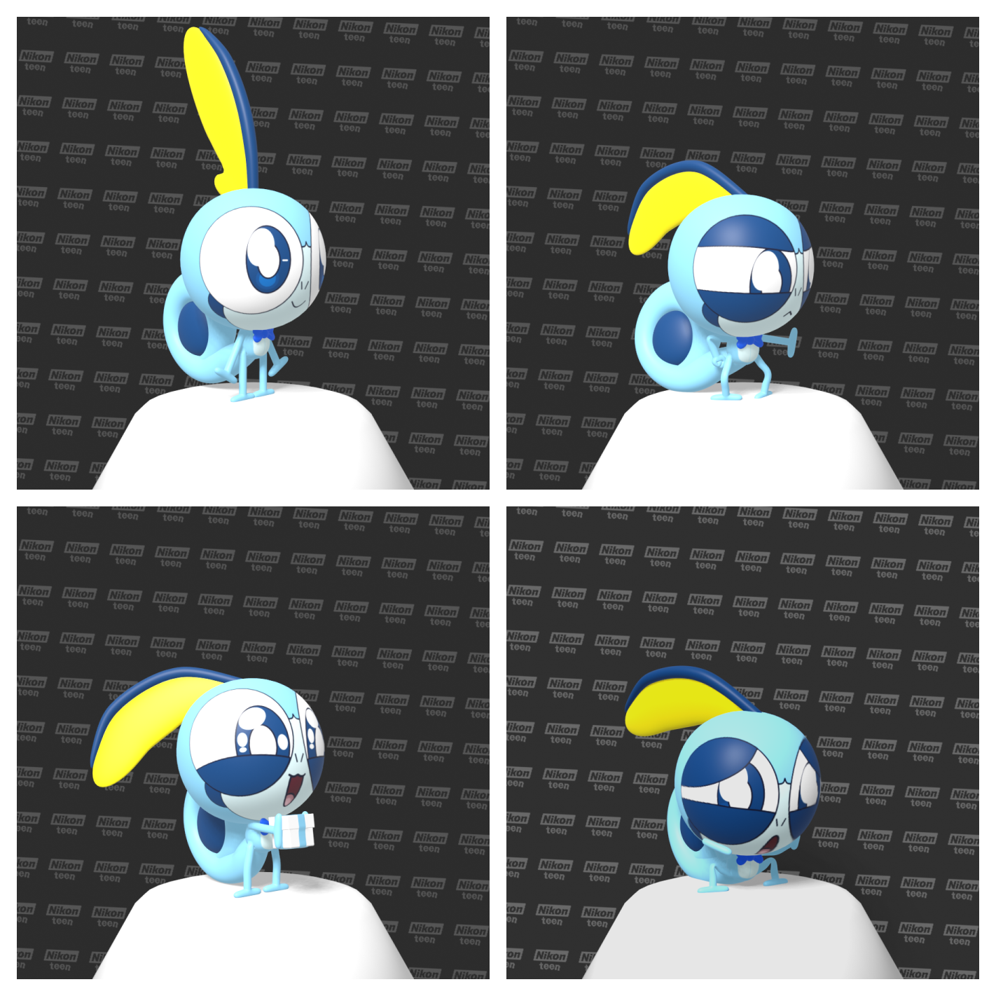 A gallery of 4 pictures featuring James in several poses. For LittleSobBlue