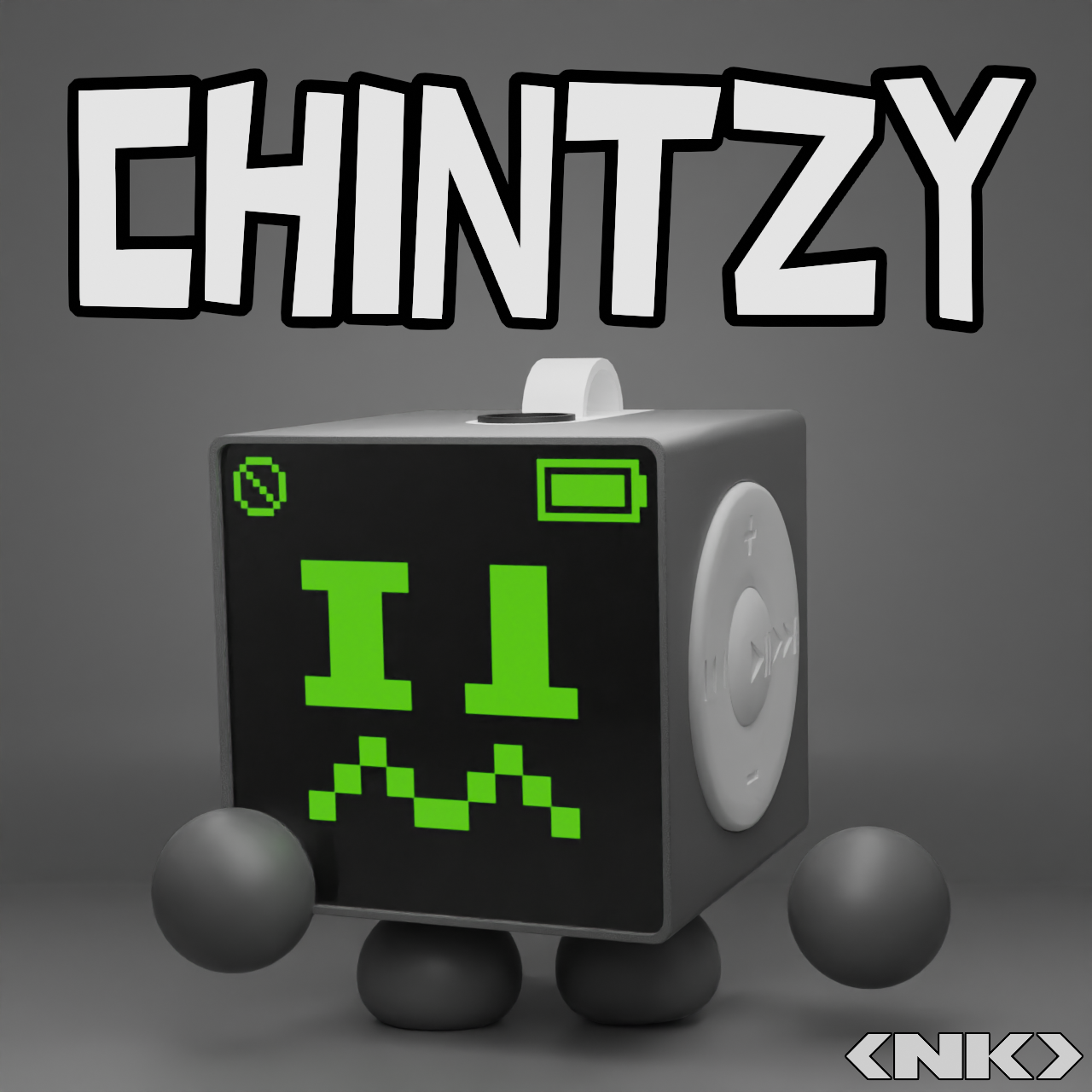 3D render of Chintzy, an Objie that functions as an MP3 player. Objies originally created by kirbyzaz. Inspired by DankPods