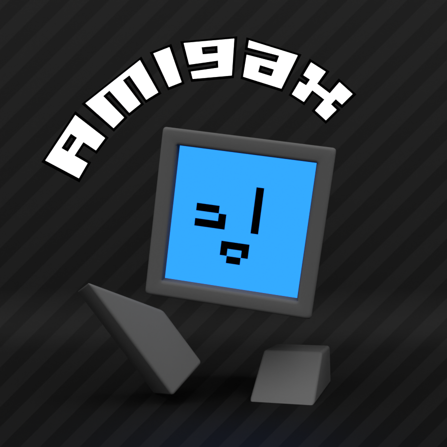 3D render showing off Roboto's new modern design. For AmigaX