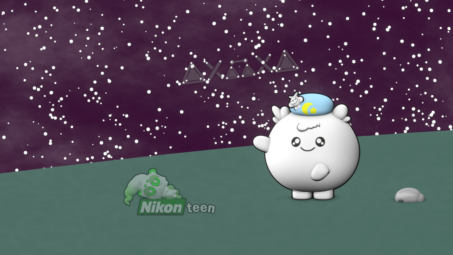 3D render of Opimi (2022 design) showing the starry night sky to the viewer. For AOxOA395