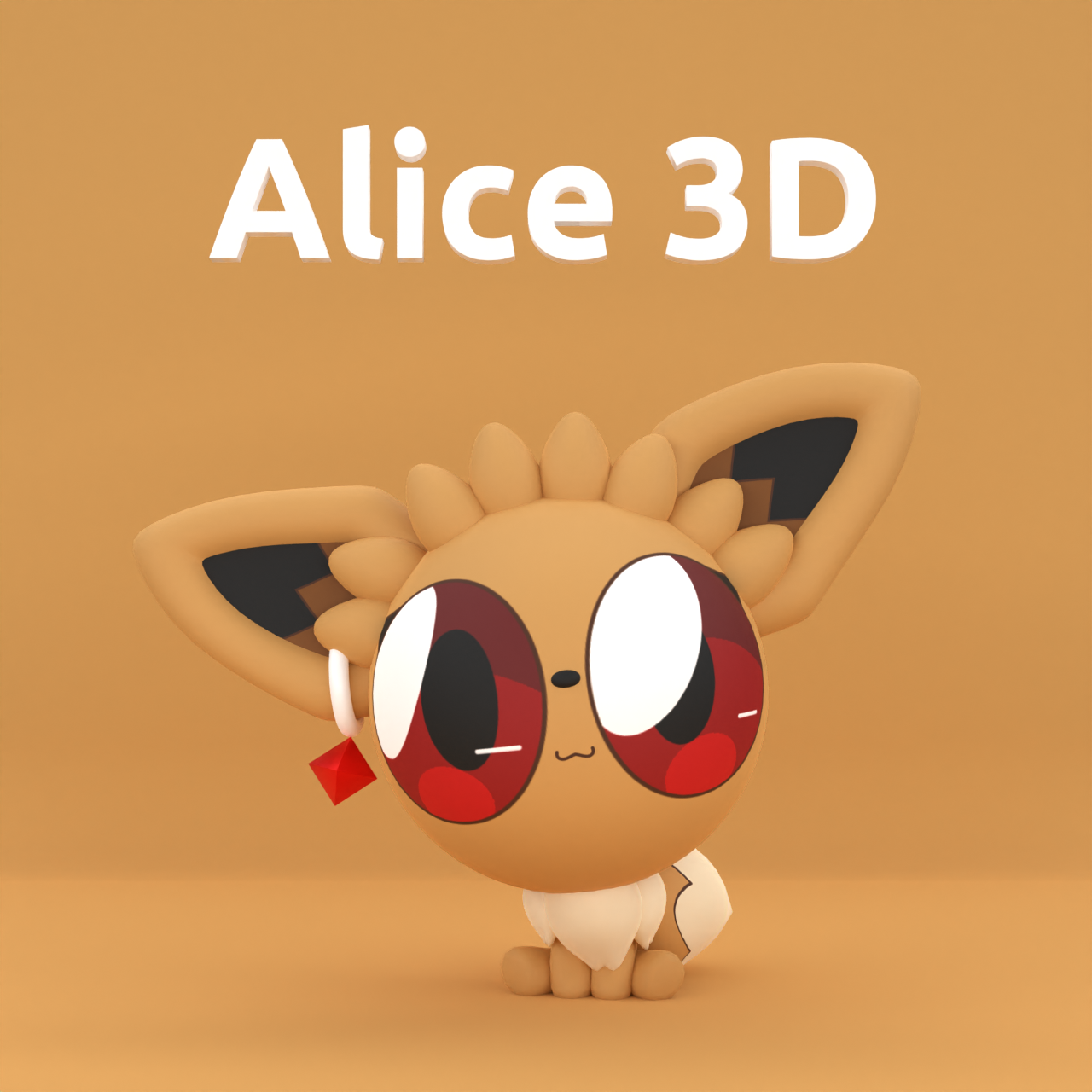 A simple 3D render of Alice. For LittleSobBlue