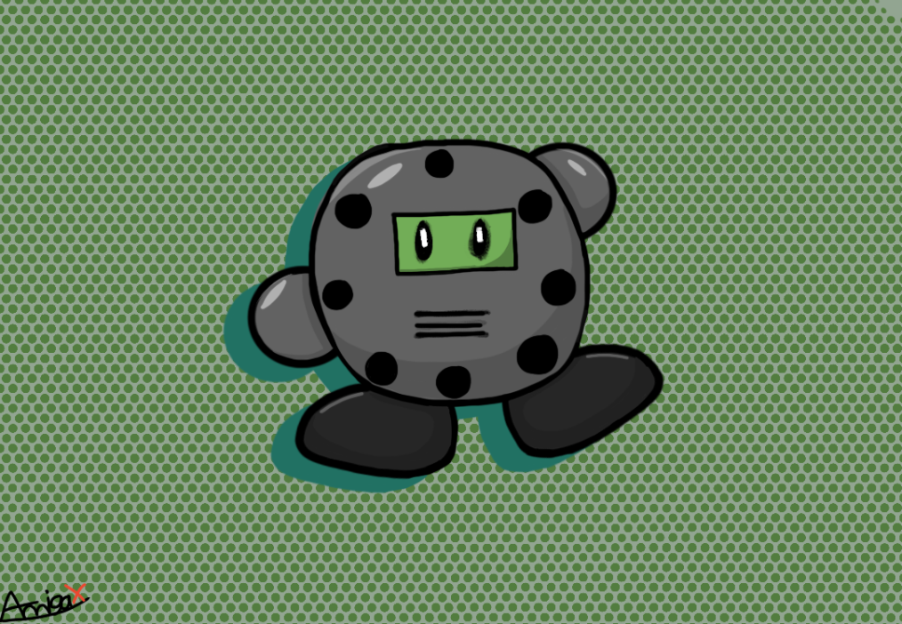Fan-art of Meby, by AmigaX. Meby was only used for 2 Scratch animations (that have since been removed), he's not too popular.