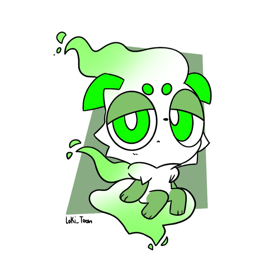 Submitted character for artist to draw. Main inspiration for the design of the character (!)